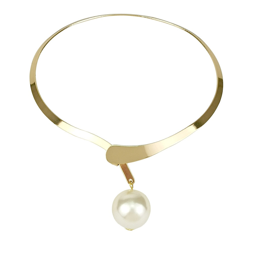 Elegant Water-wave Pearl Necklace