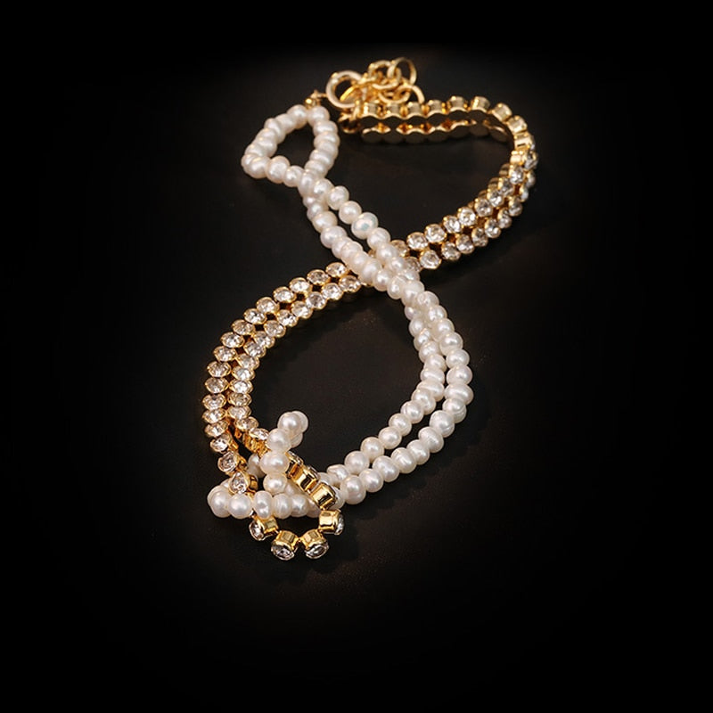 Elegant Water-wave Pearl Necklace