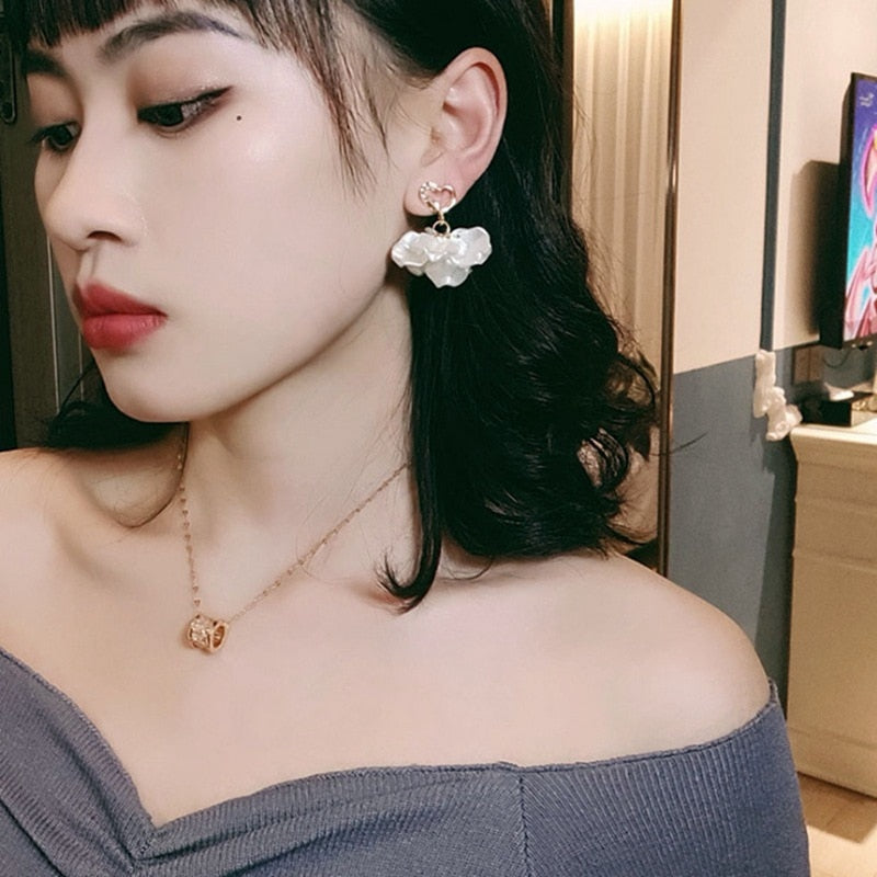 Flower Drop Earrings