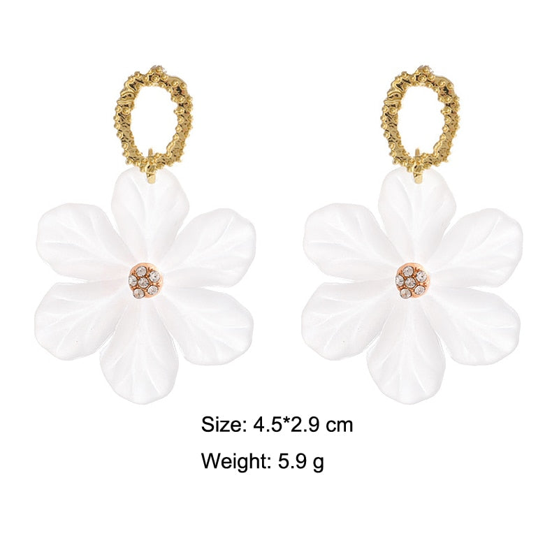 Flower Drop Earrings