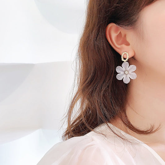 Flower Drop Earrings