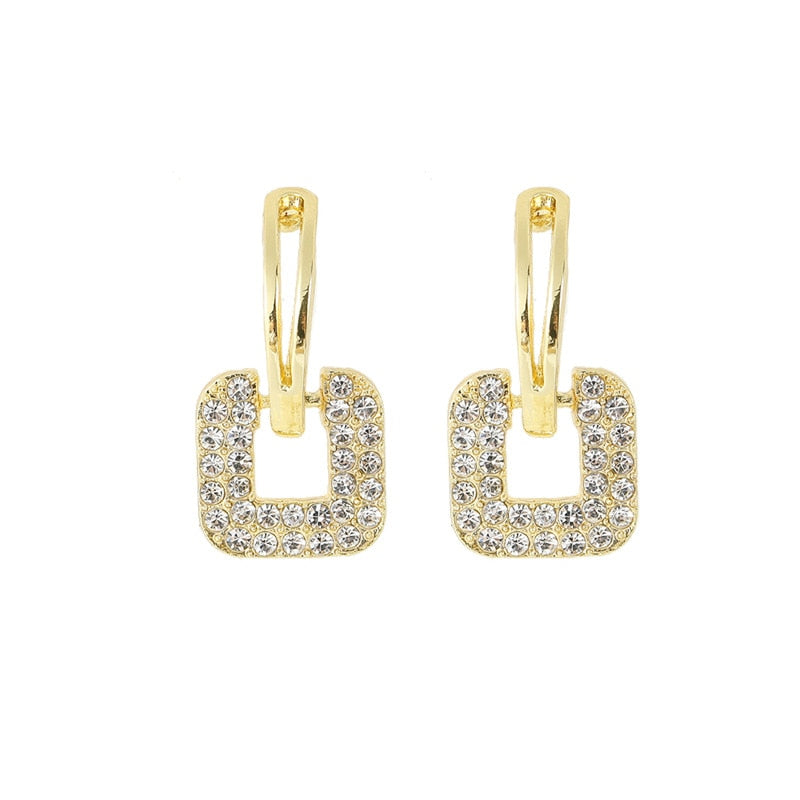 Luxury Shining Crystal Drop Earrings