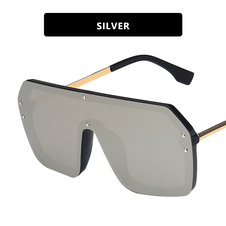 Metal One-Piece Sunglasses