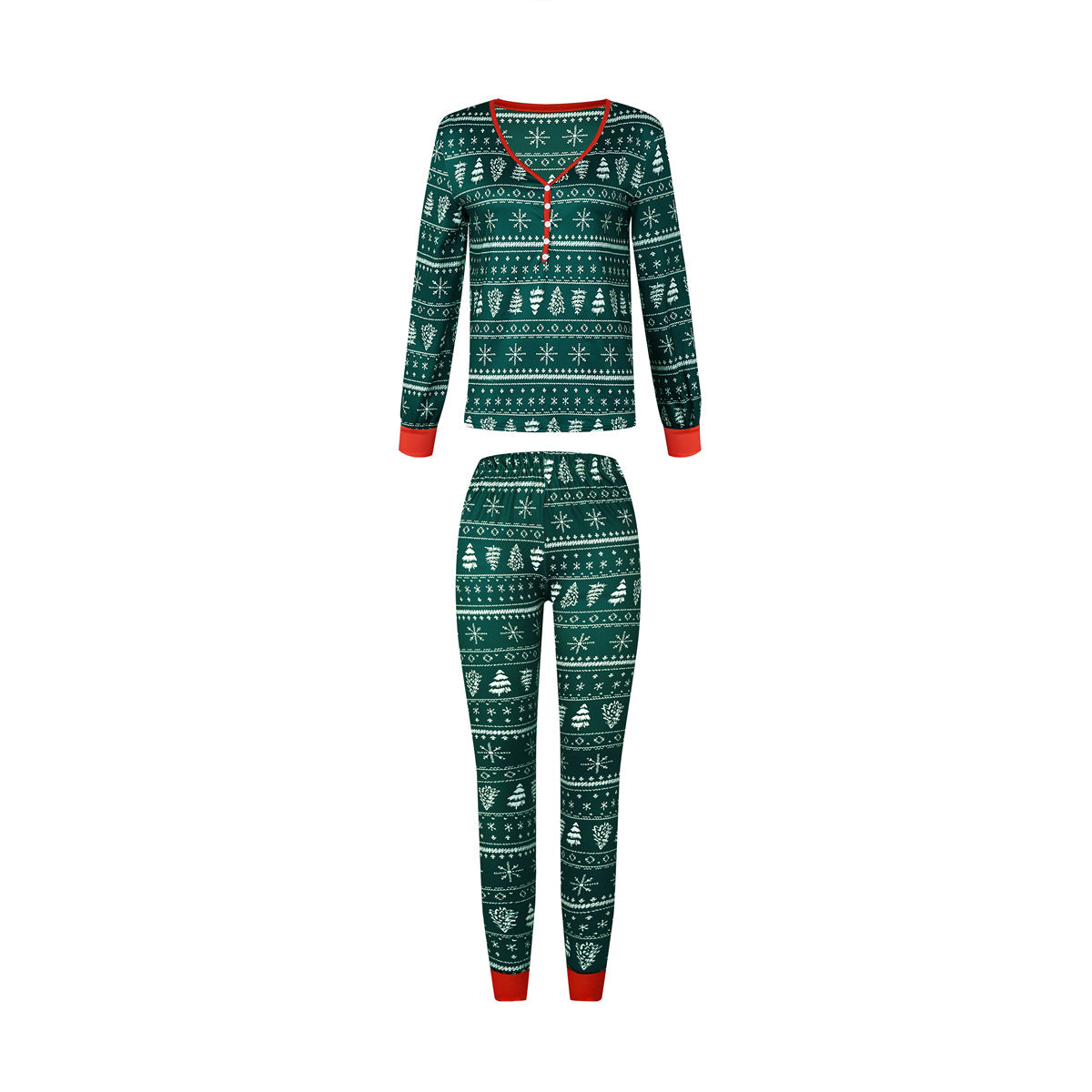Christmas Print 2pc Suit