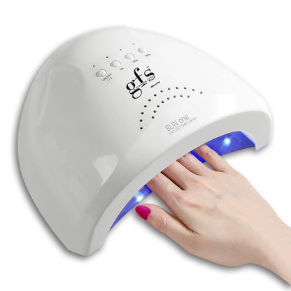 UV LED Nail Lamp, 48W, (3) Timers, White, Model SUNone