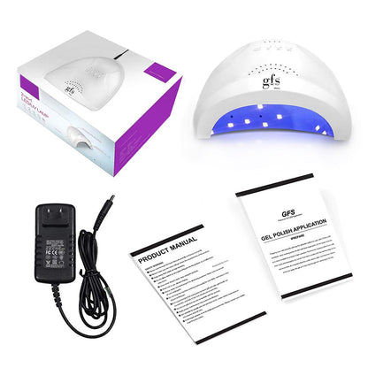 UV LED Nail Lamp, 48W, (3) Timers, White, Model SUNone