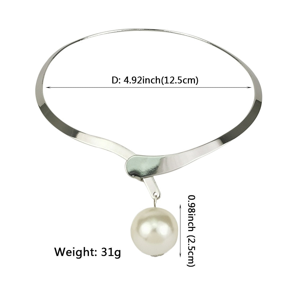 Elegant Water-wave Pearl Necklace