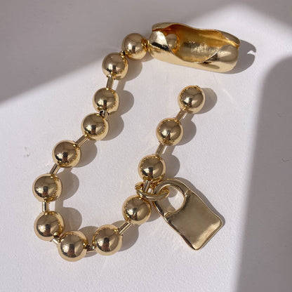 Metal Lock Pendant Bracelet