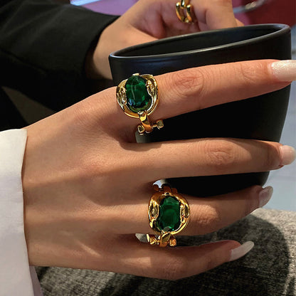 Women Shiny Crystal Ring