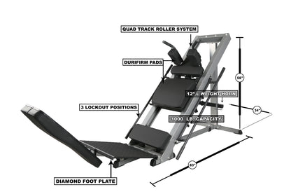 Leg Press and Hack Squat Machine for your lower body Weight Training , Home and Commercial Gym - GFASHIONSTYLE.com